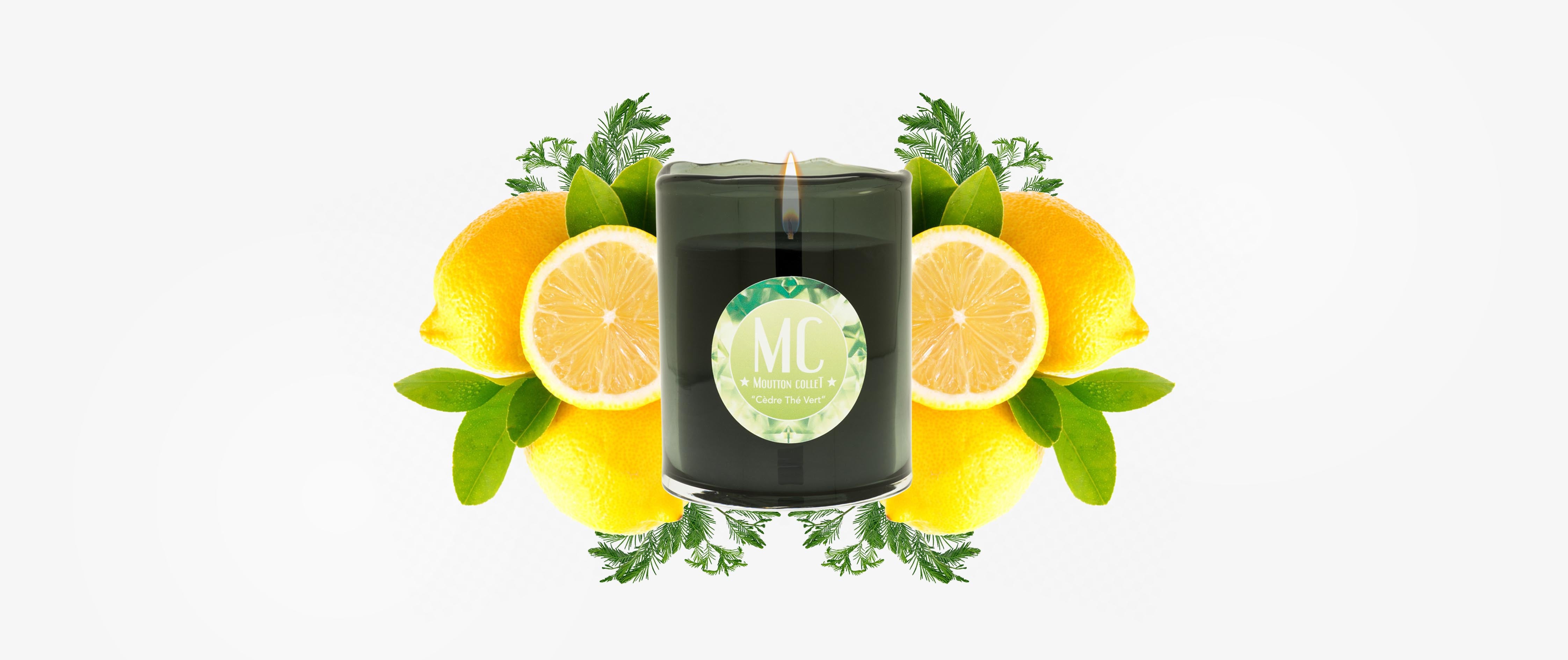Scented Jewellery Candle "Cèdre Thé Vert"