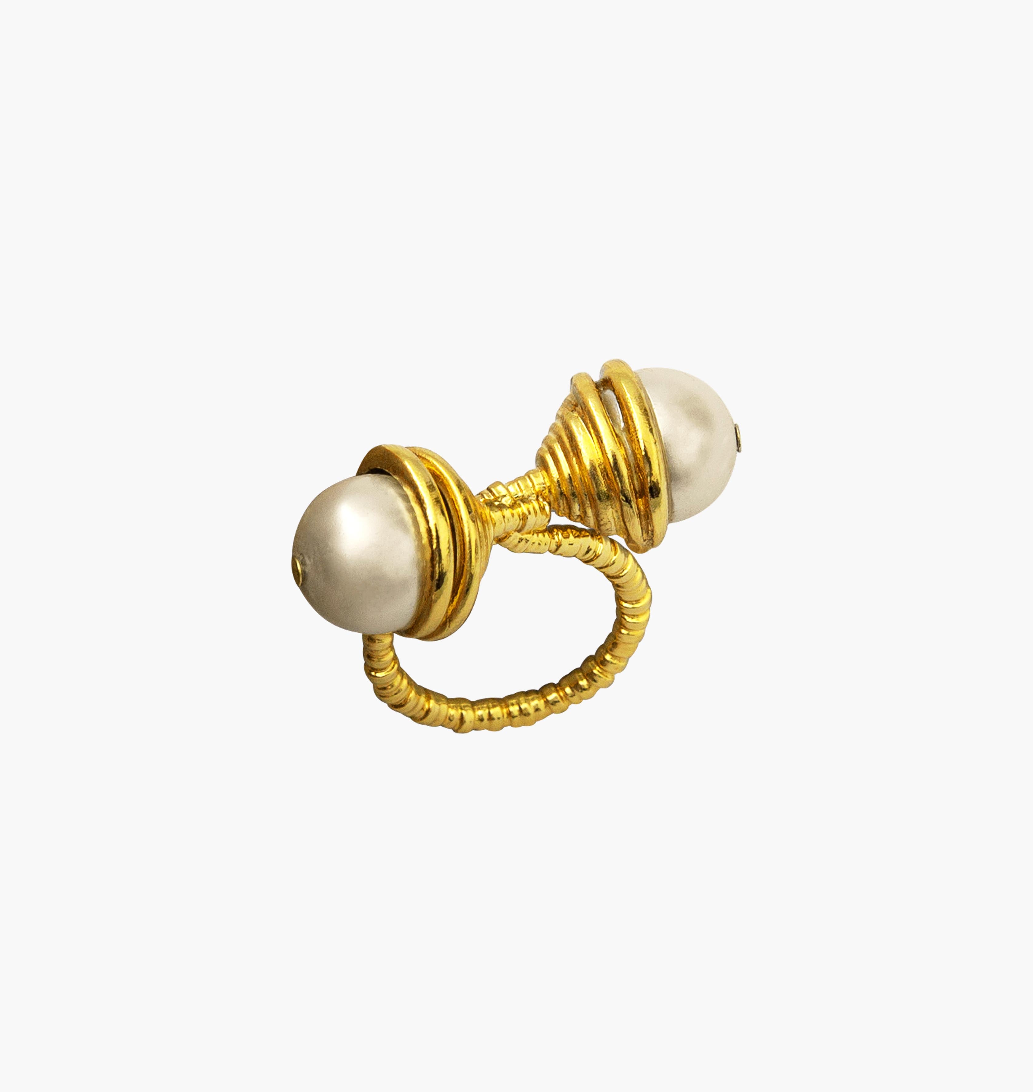 Ring LILLY Big Pearl Gold