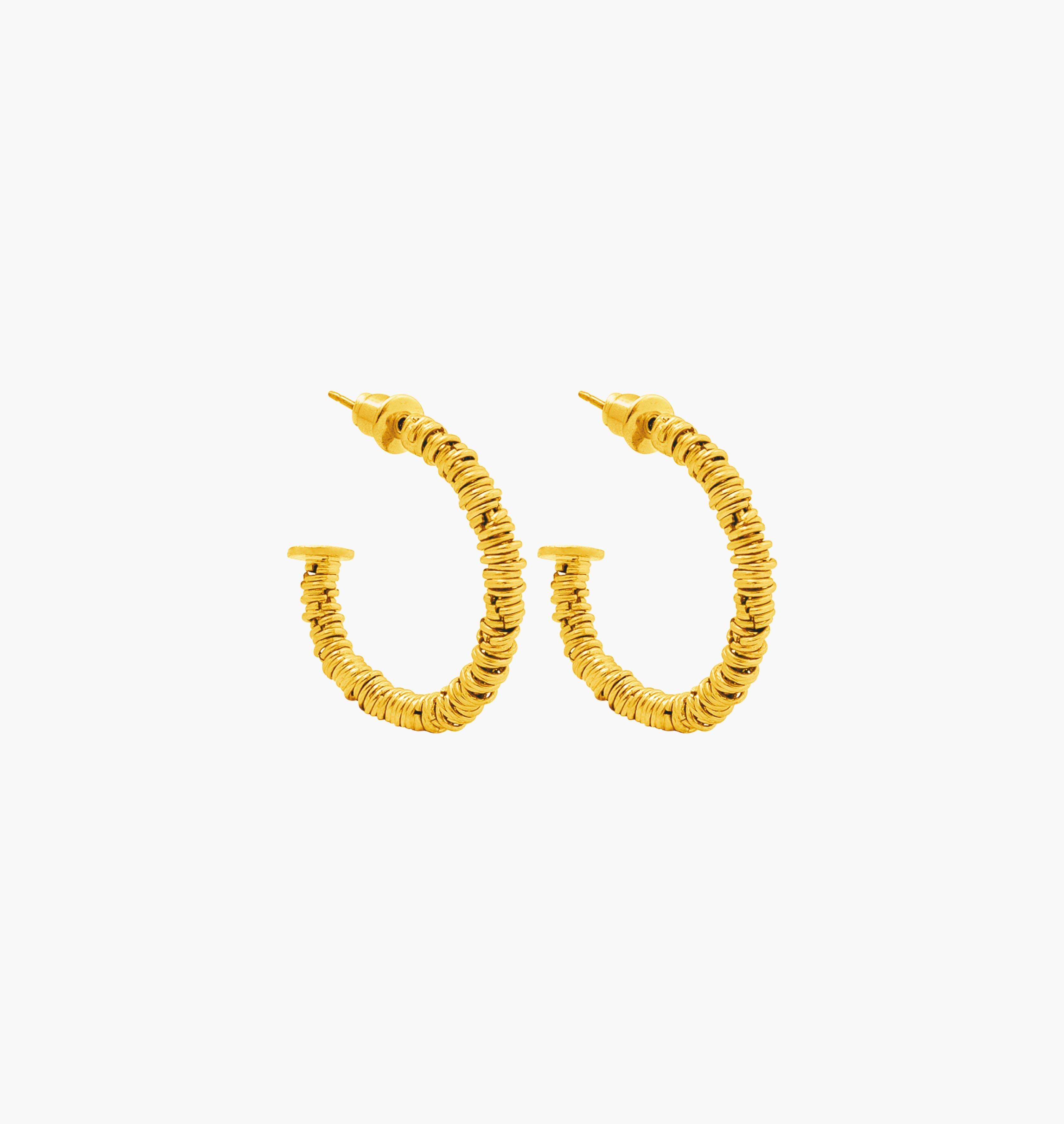 Earrings LILLY XS Gold - Moutton colleT Jewellery