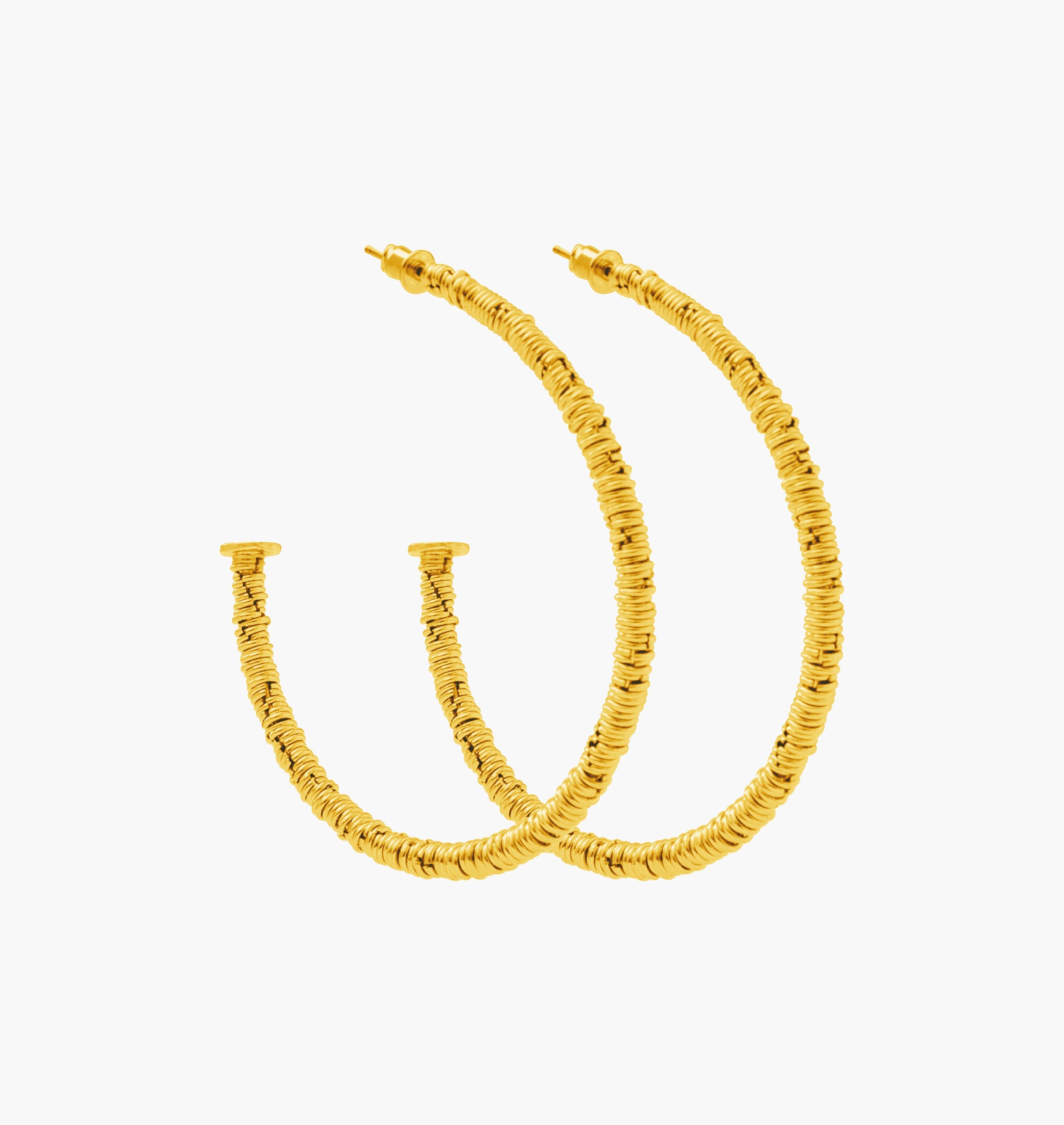 Earrings LILLY M Gold - Moutton colleT Jewellery
