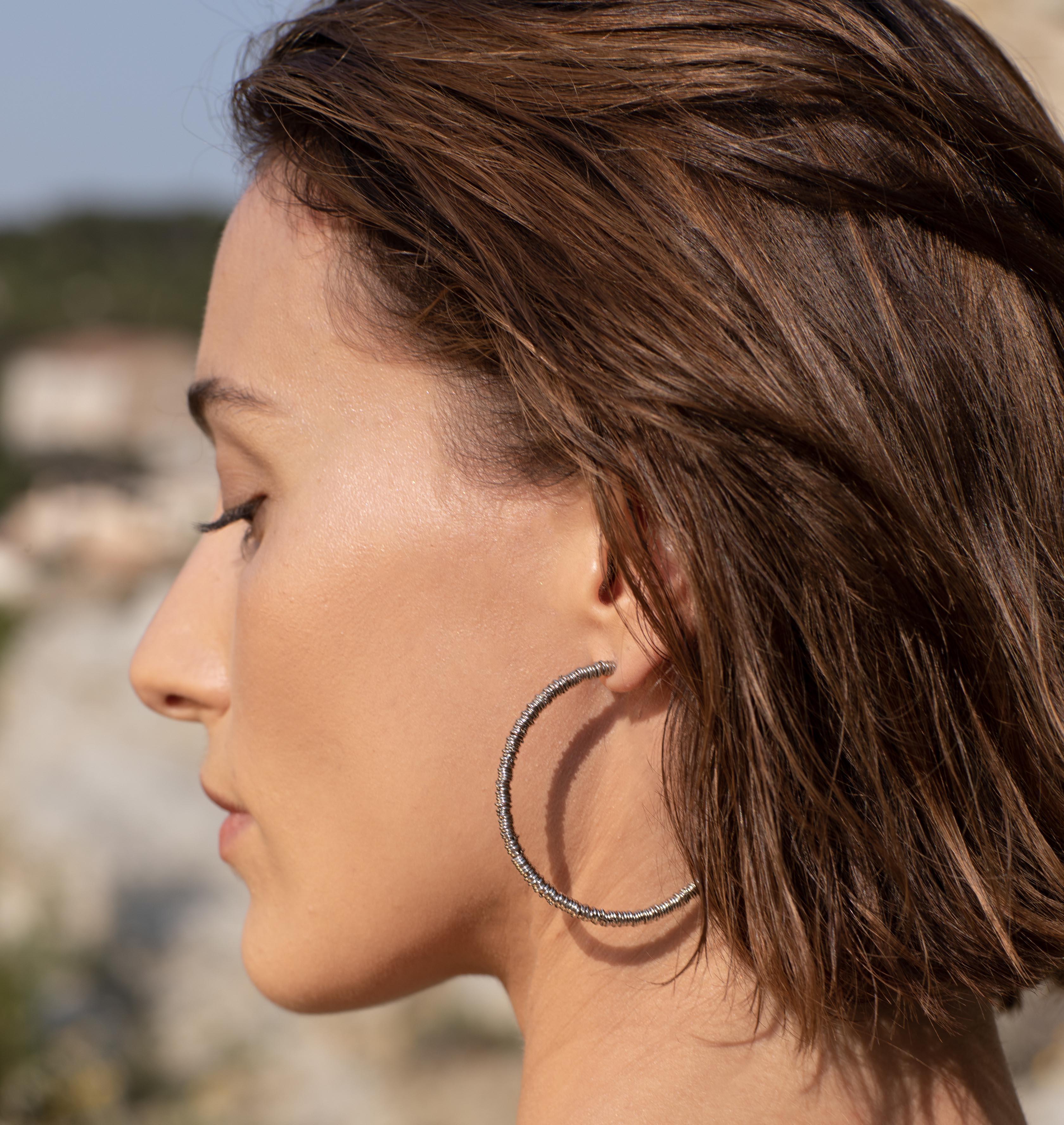 Earrings LILLY M Palladium - Moutton colleT Jewellery