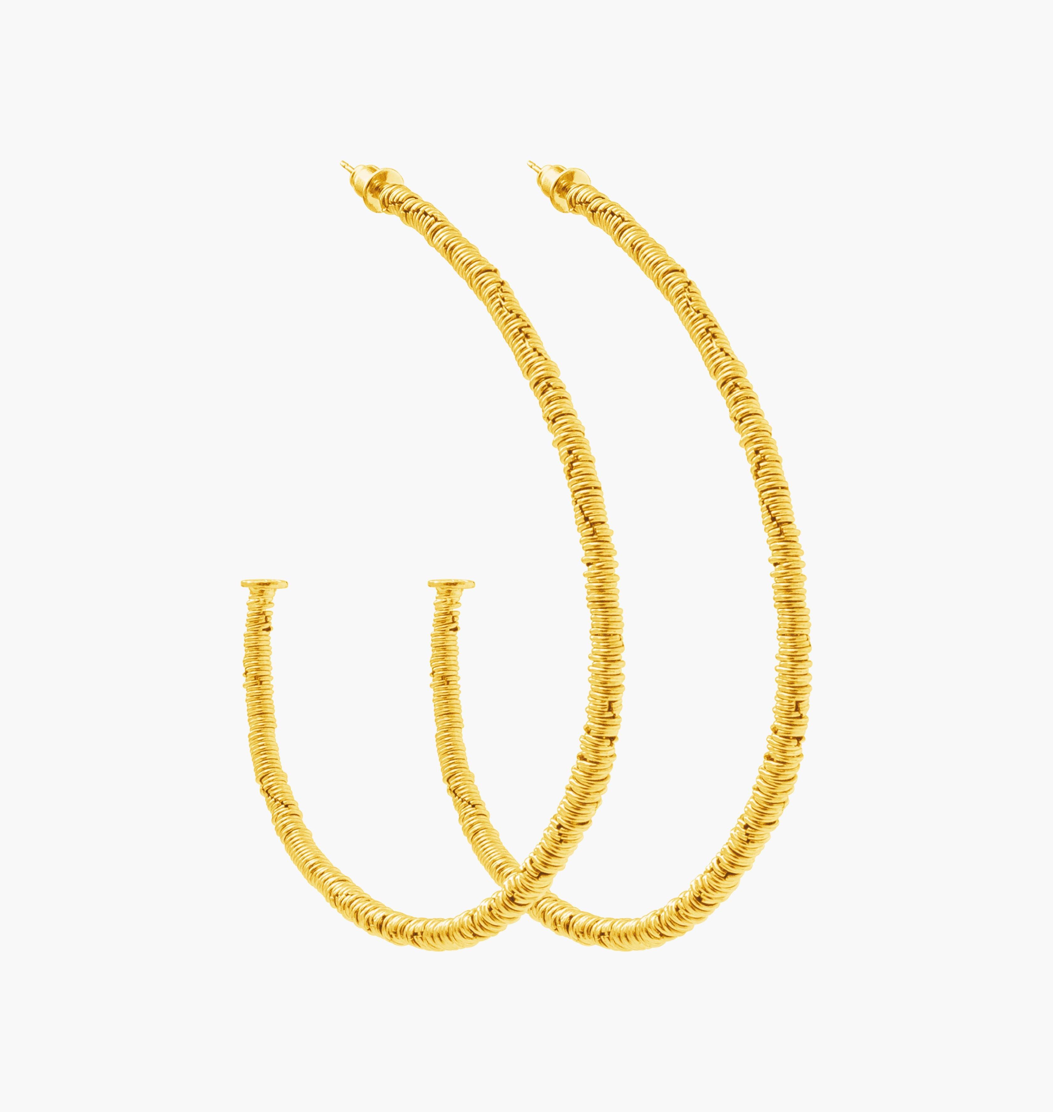 Earrings LILLY XL Gold - Moutton colleT Jewellery