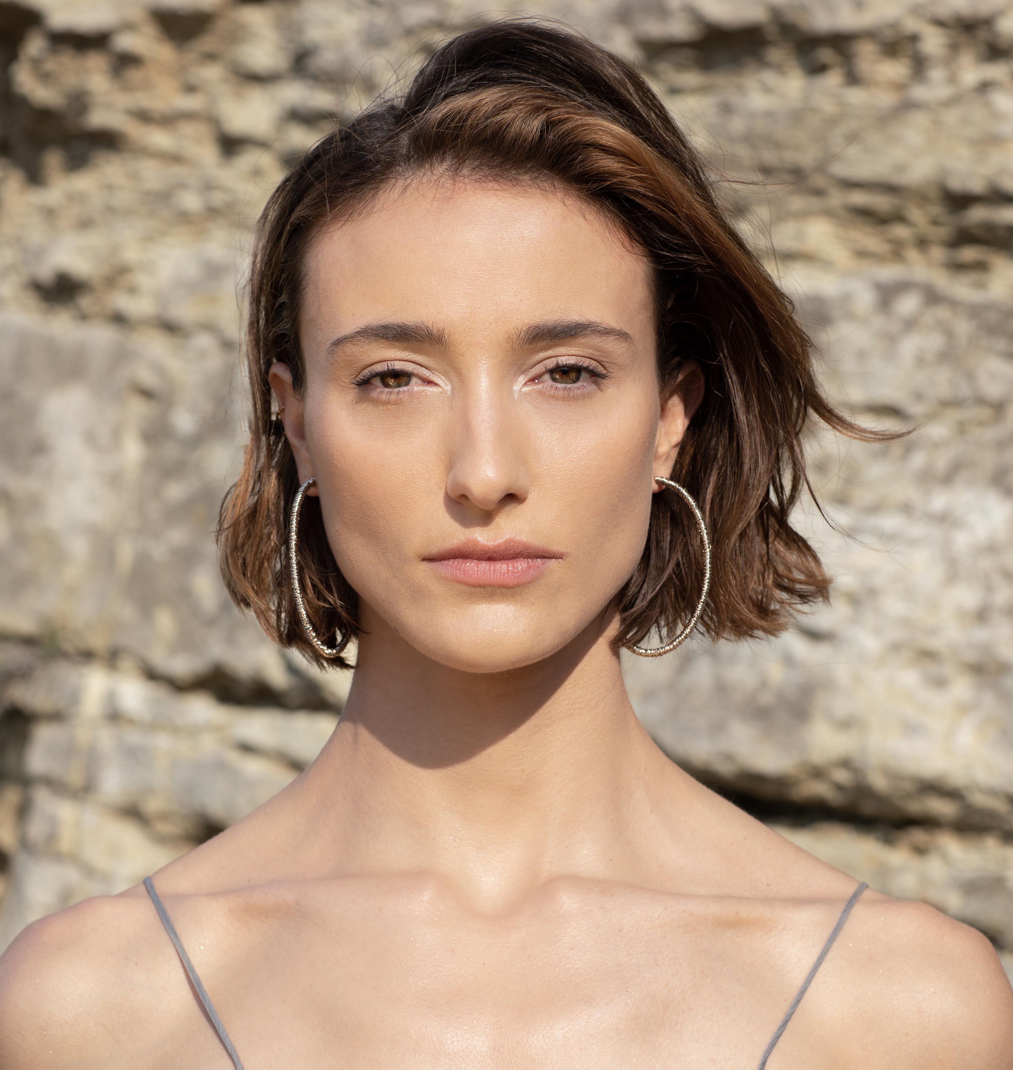 Earrings LILLY XL Palladium - Moutton colleT Jewellery