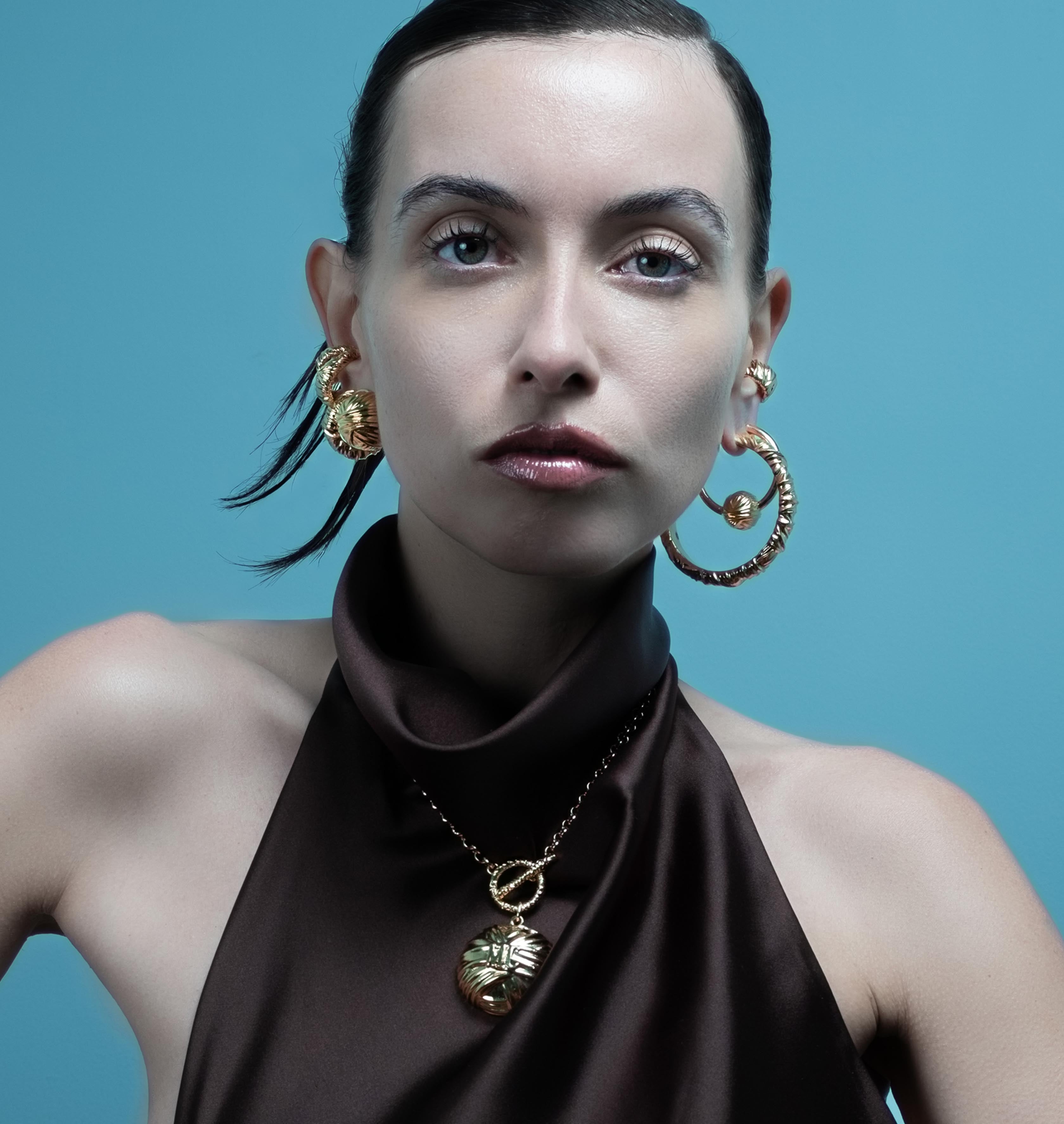 Earcuff DOUBLE TWYST Gold