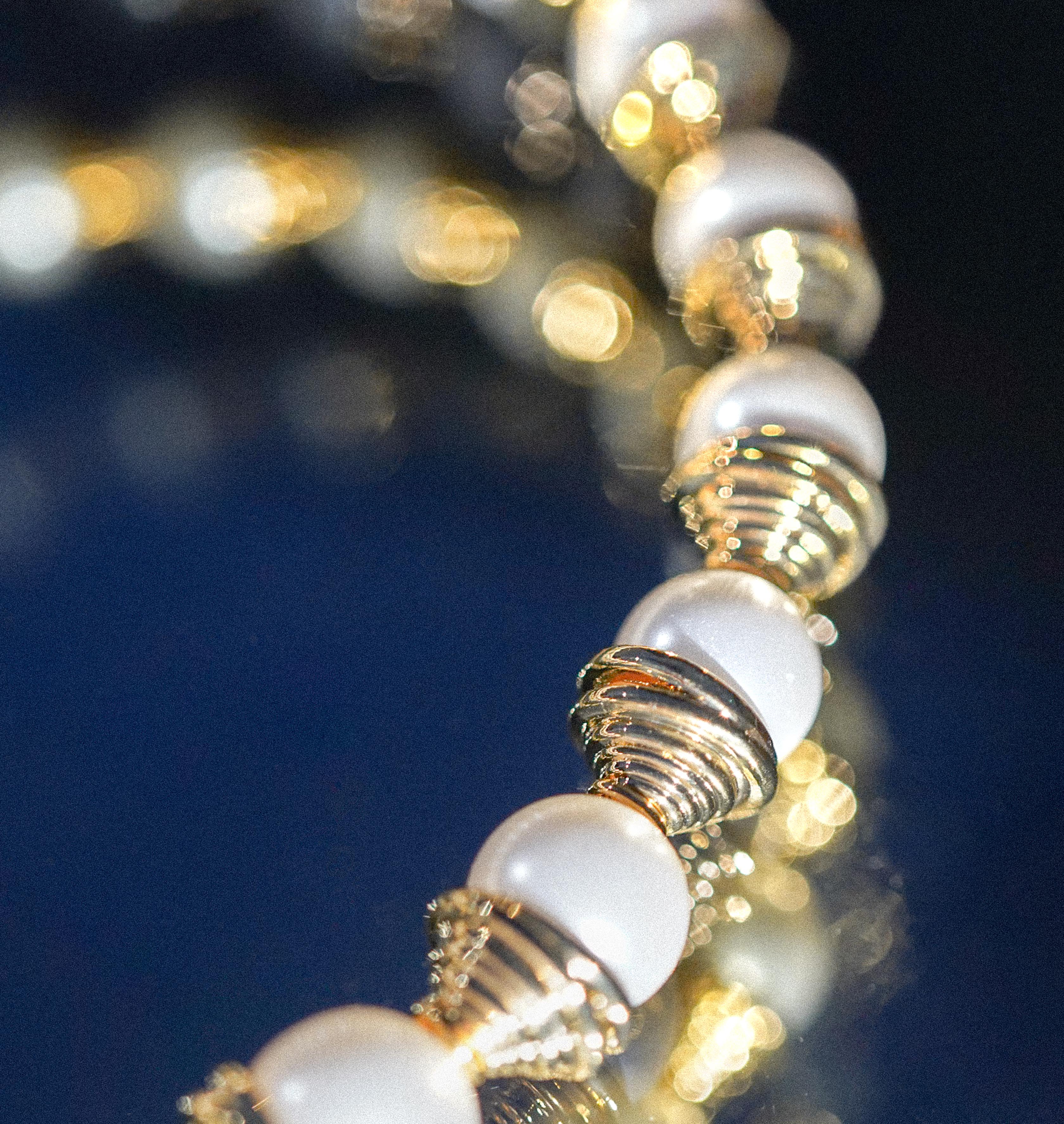 Bracelet LILLY Big Pearl Palladium