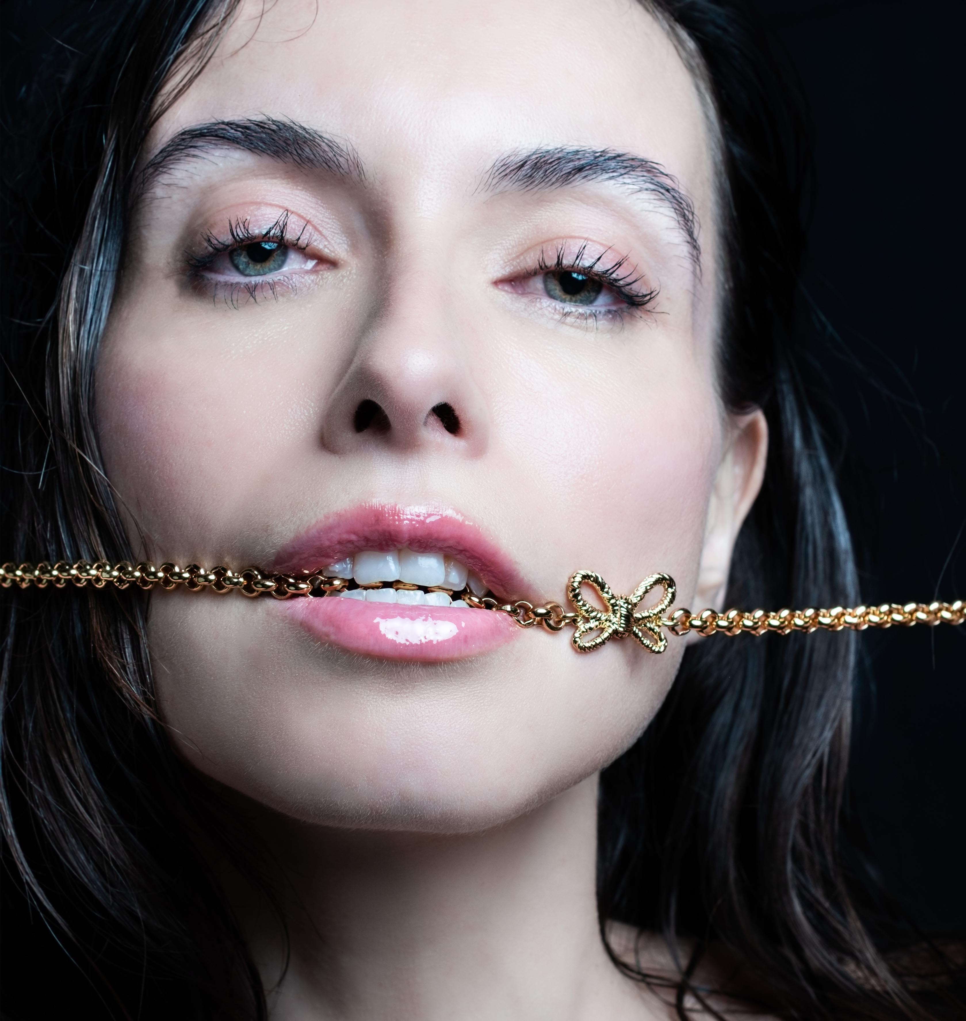 Necklace SMALL BOW TWYST Gold