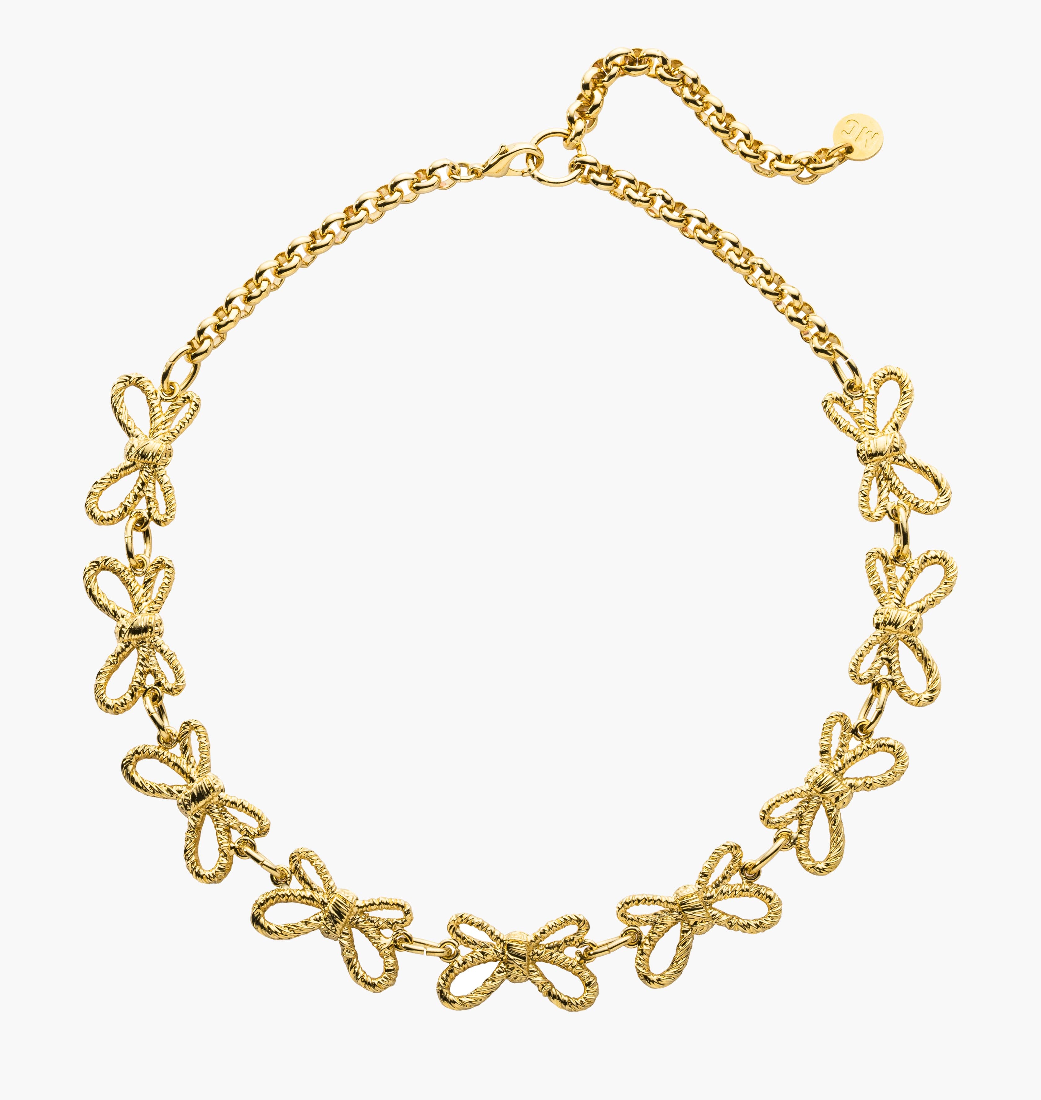 Necklace ALL OVER SMALL BOW TWYST Gold