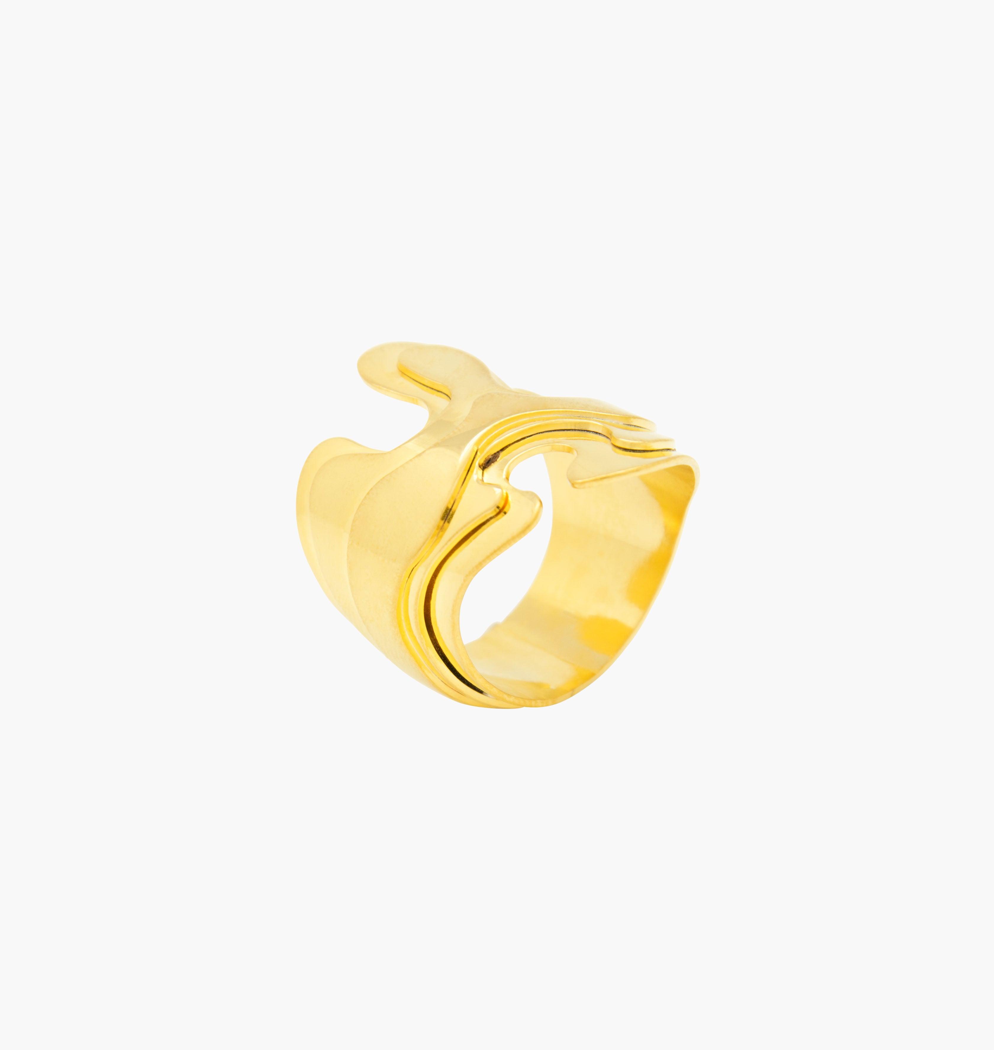 Ring FLUIDE Gold - shop.mouttoncollet.com
