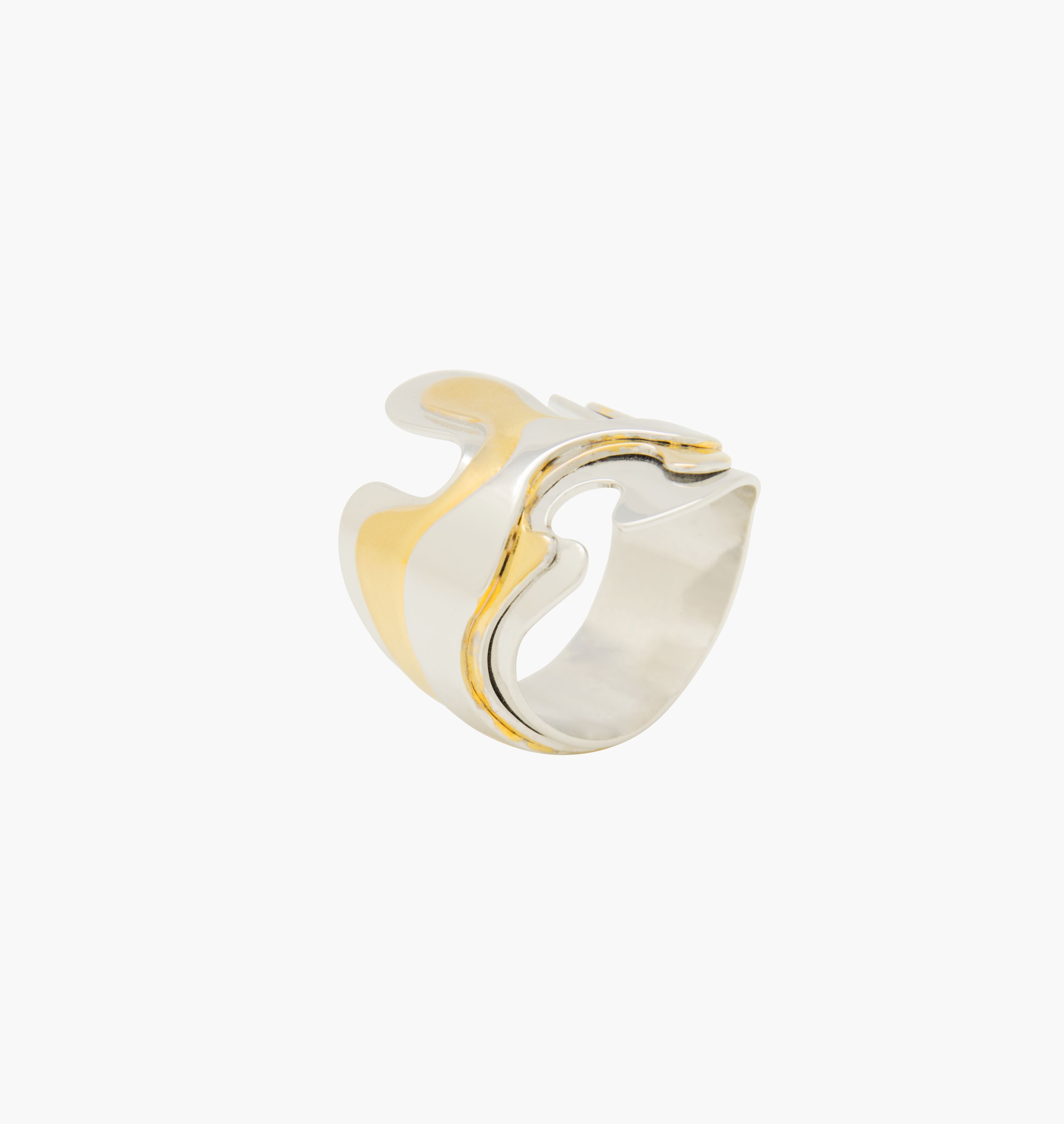 Ring FLUIDE Gold and Silver - shop.mouttoncollet.com