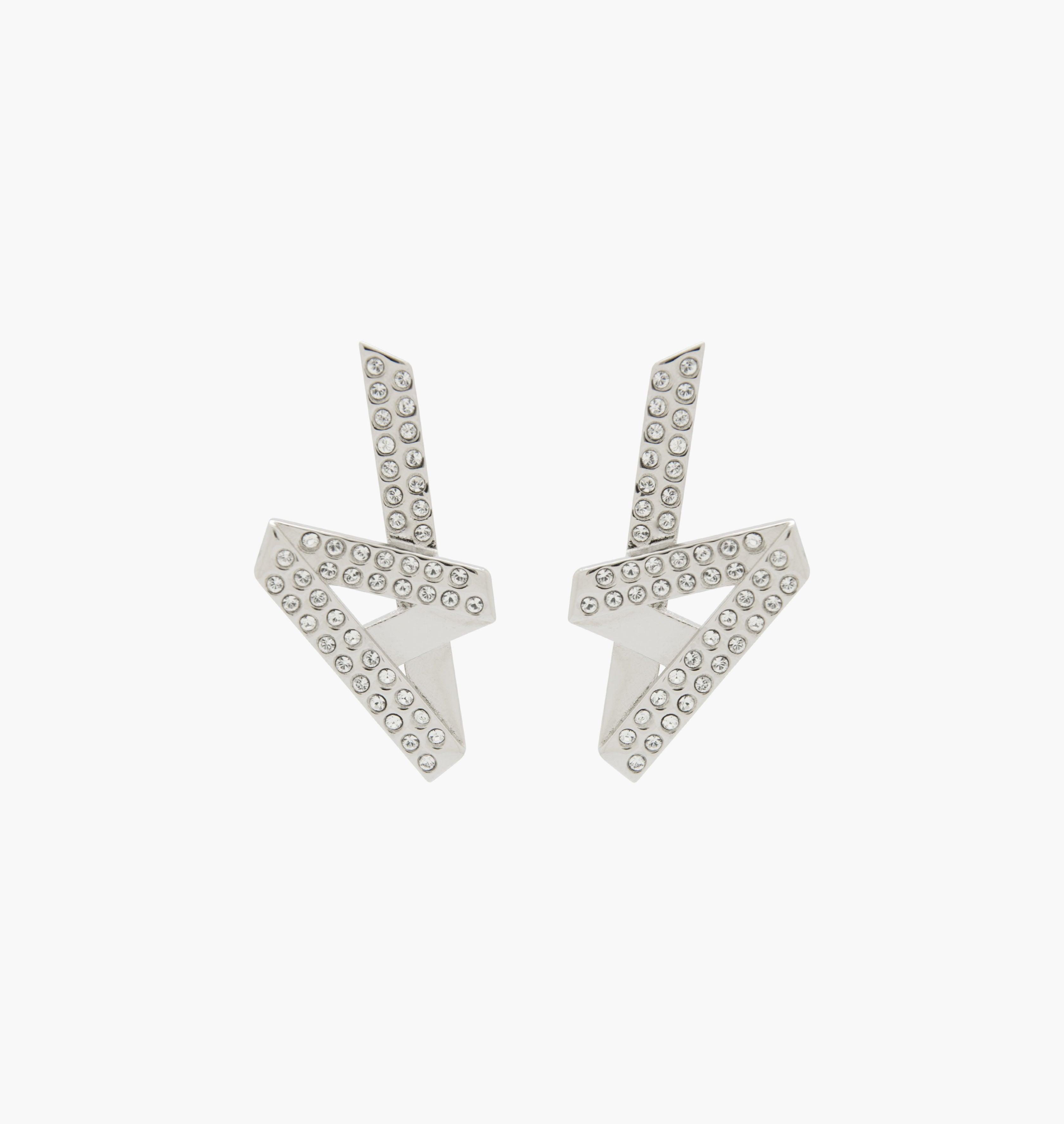 Nos boucles d'oreilles VIBES sont réalisées en bronze argenté. Elegantes et minimales, elles perfectionneront votre style avec une touche de modernité et fun, pour un look sophistiqué, bijoux argenté argent, bijoux créateurs fabriqué made in Belgium , boucle d'oreille originale, année 80,  boucle d'oreille argent argenté strass, zig zag, éclair.