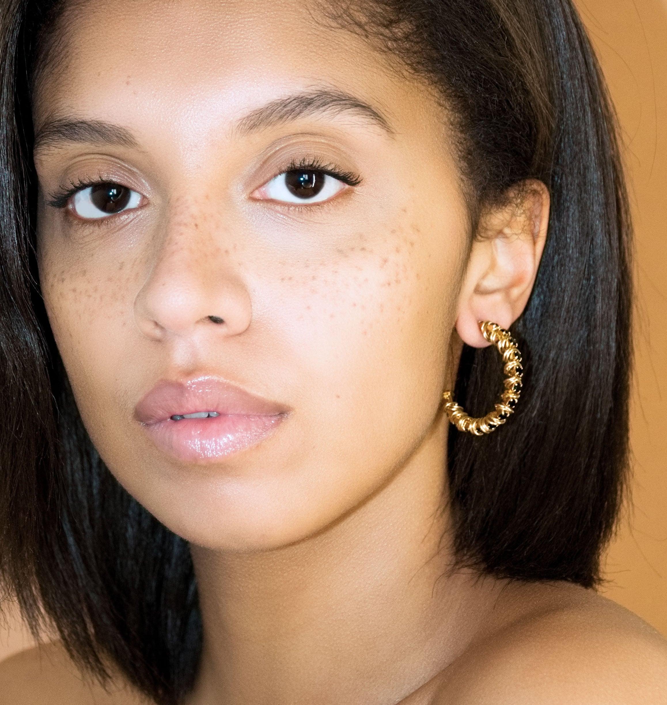 Earrings SMOOPS Black - Moutton colleT Jewellery