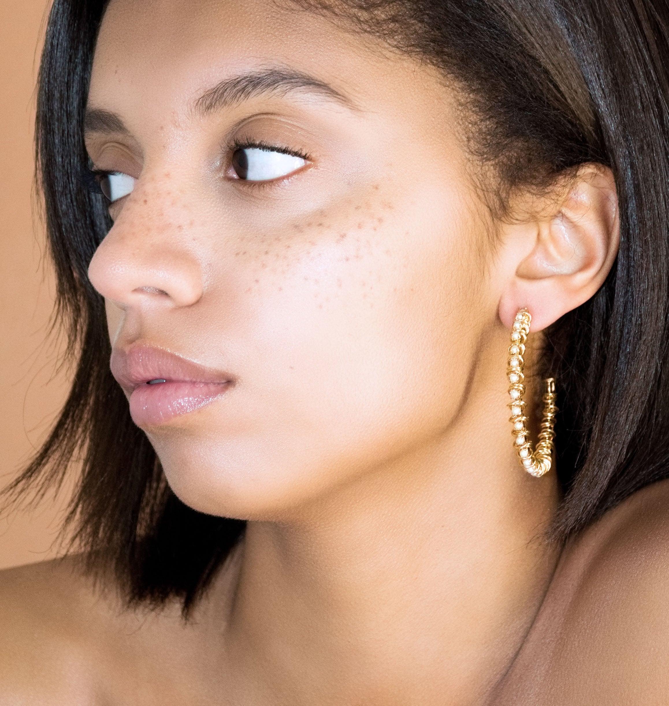 Earrings MOOPS Nacre - Moutton colleT Jewellery