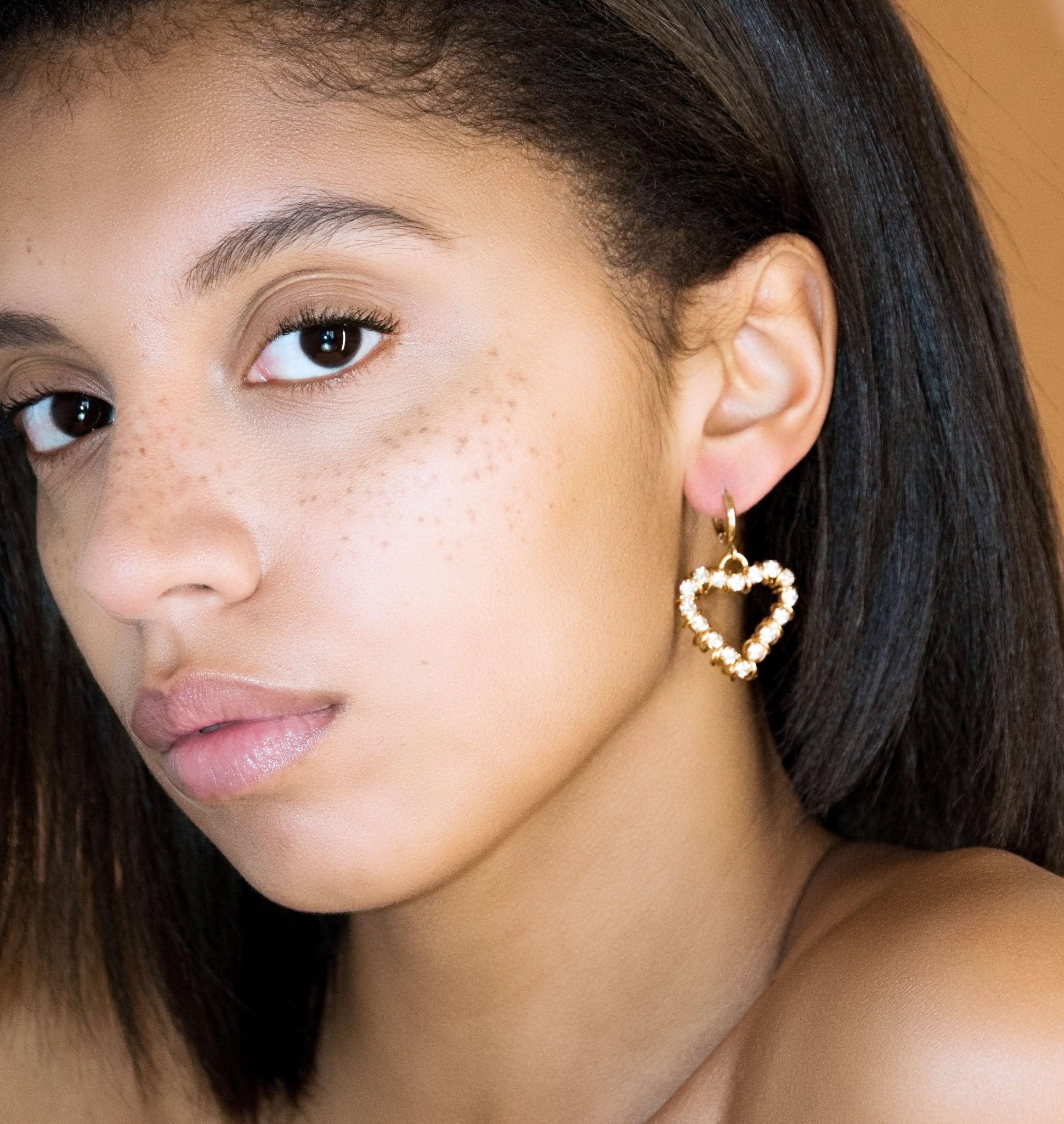 Earrings CREOLE BISOUS Crystal - Moutton colleT Jewellery