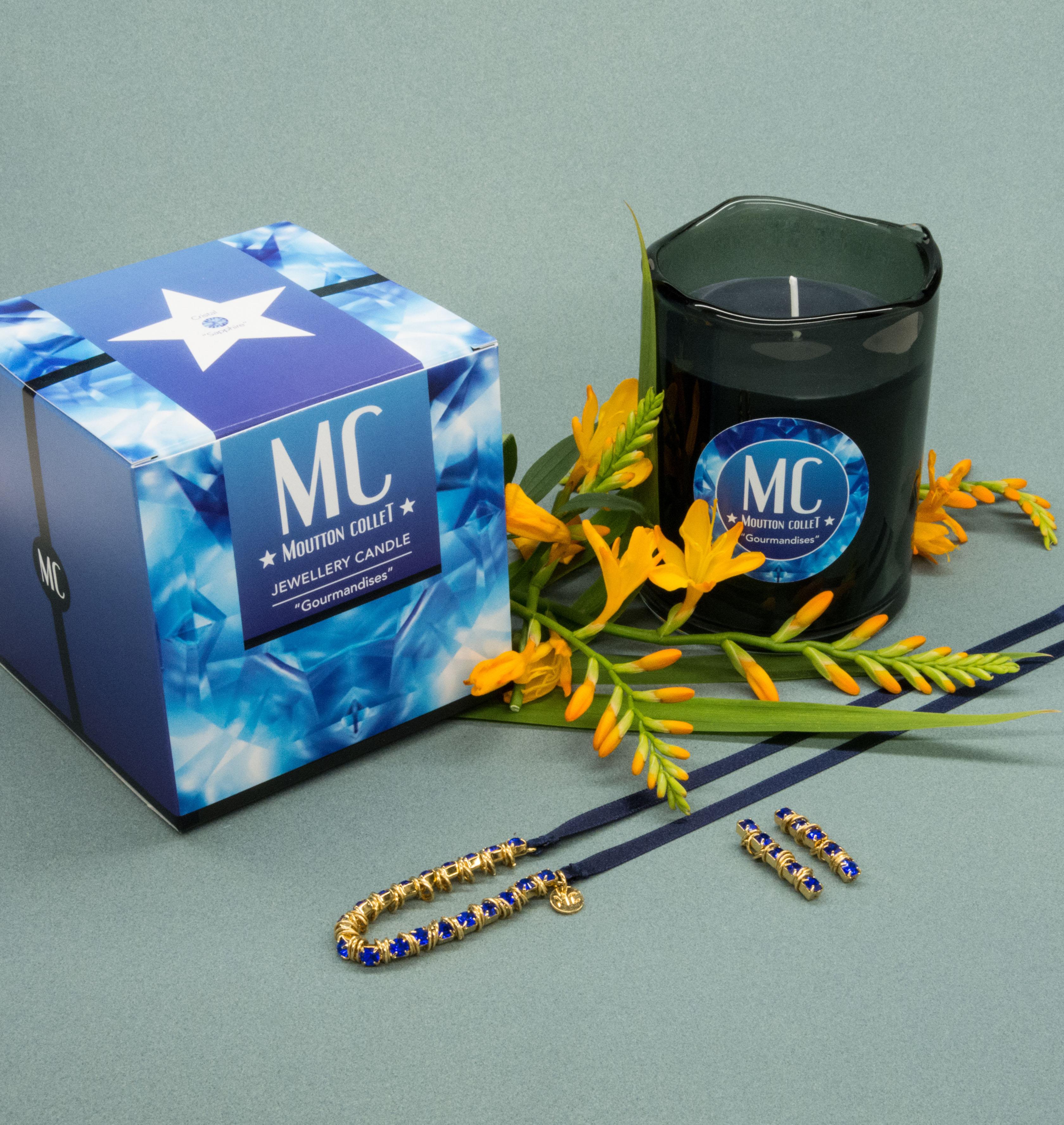 "GOURMANDISES" Jewellery Candle Earrings - shop.mouttoncollet.com, bougie naturelle 100% végétale, boite allumettes, pochon bijou, moutton collet, bougie de createur, bougie de luxe, bougie deco, bougie decoration interieur, chic et elegante, idee cadeau, cadeau de noel femme, bijou femme, cadeau anniversaire, cadeau chic original, Bougie Bijou, Boucles d'oreille en cristal, coffret Bougie parfumee et bijou cristal swarovski myjoliecandle myjewelerycandle myjewelcandle cire trudon diptyque baobab