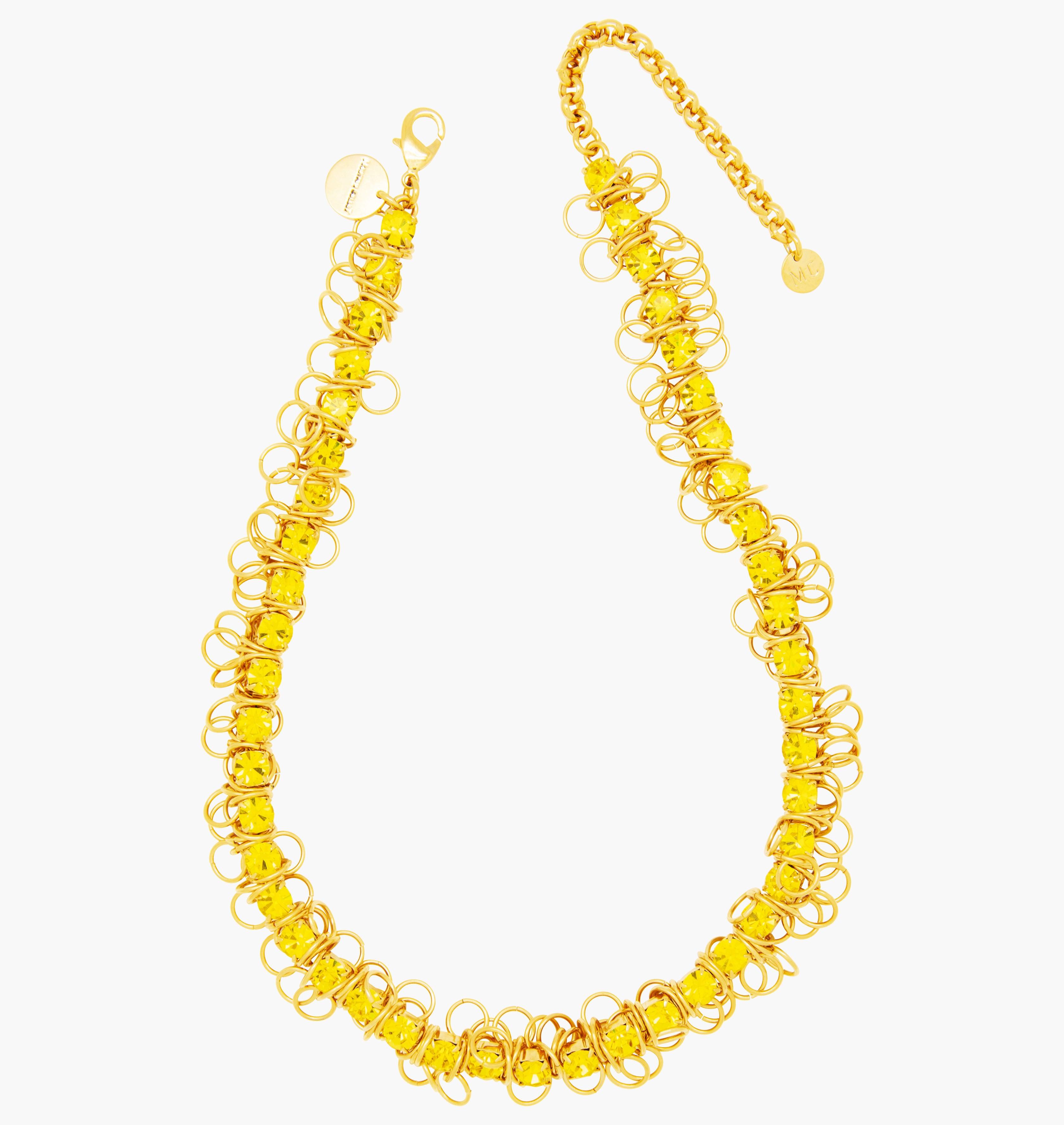 Necklace DISCO Citrine - shop.mouttoncollet.com