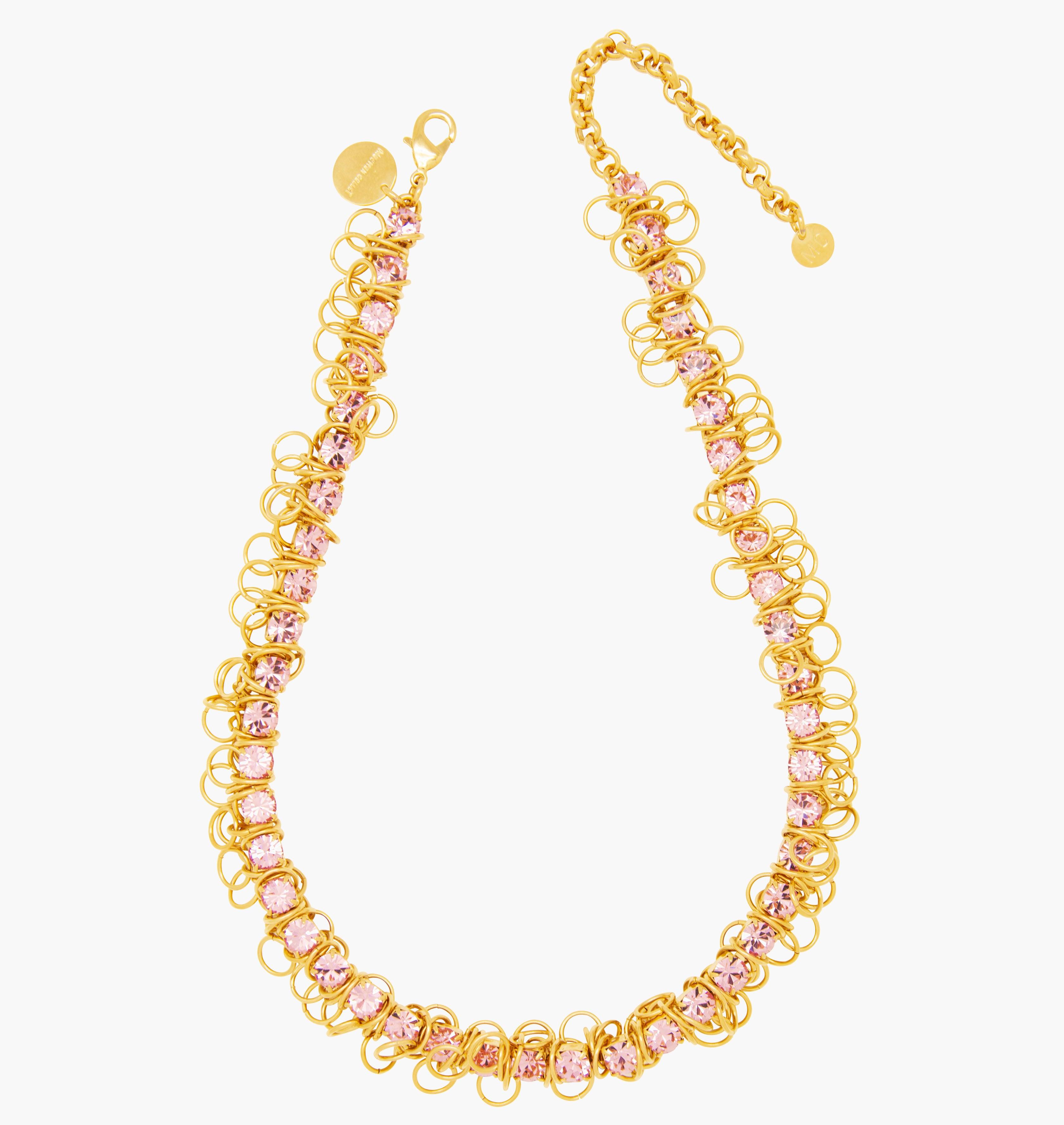 Necklace DISCO Light Rose - shop.mouttoncollet.com