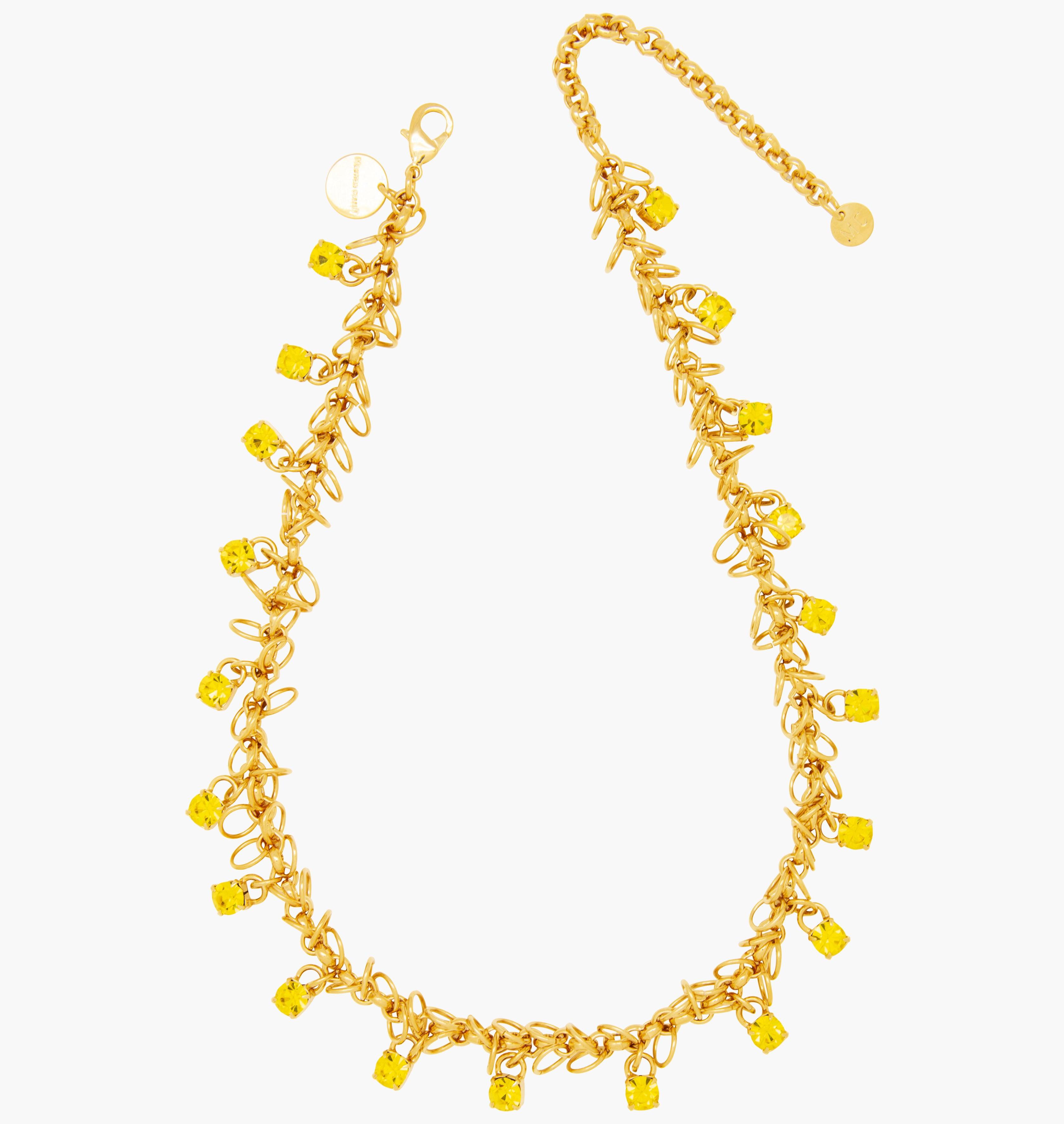 Necklace STARS Citrine - shop.mouttoncollet.com