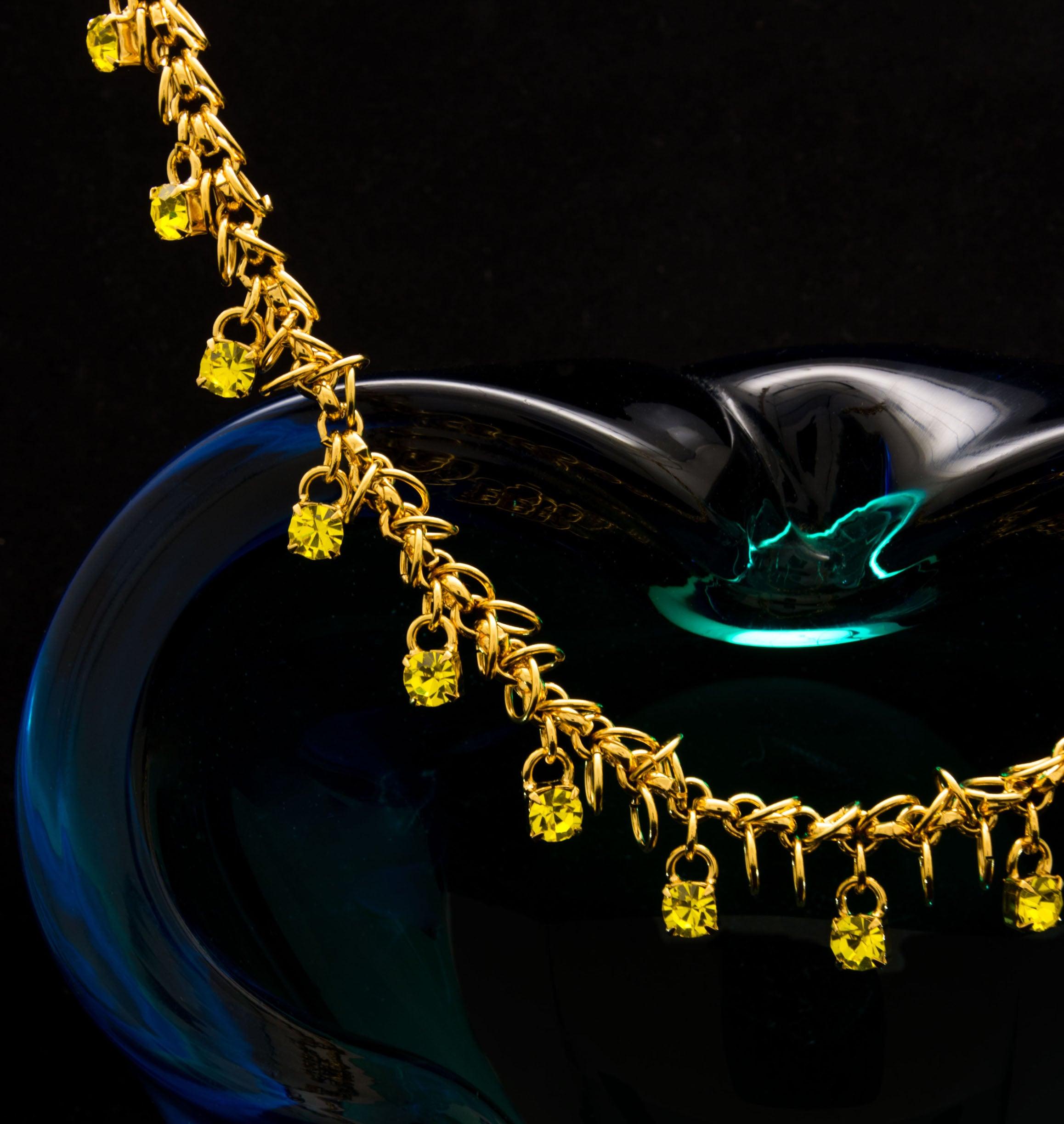 Necklace STARS Citrine - shop.mouttoncollet.com