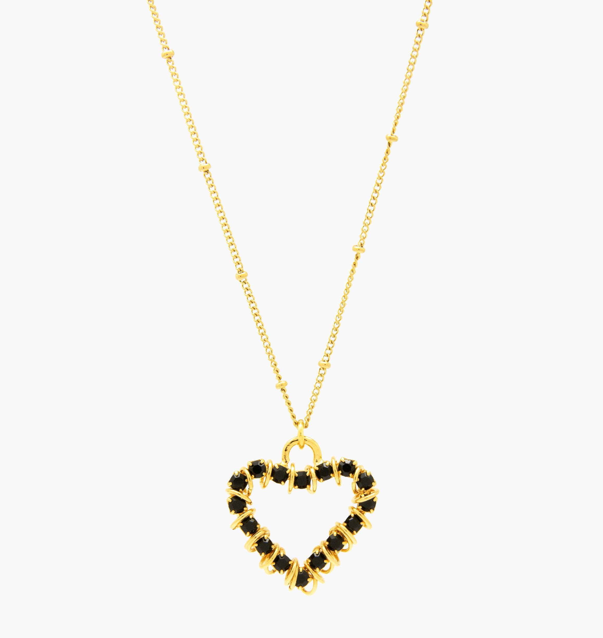 Necklace BISOUS Black - Moutton colleT Jewellery