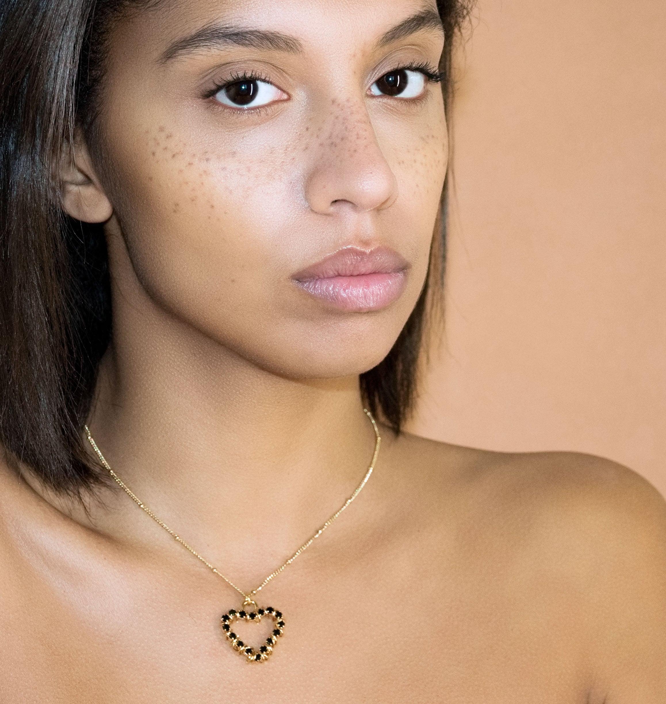 Necklace BISOUS Black - Moutton colleT Jewellery