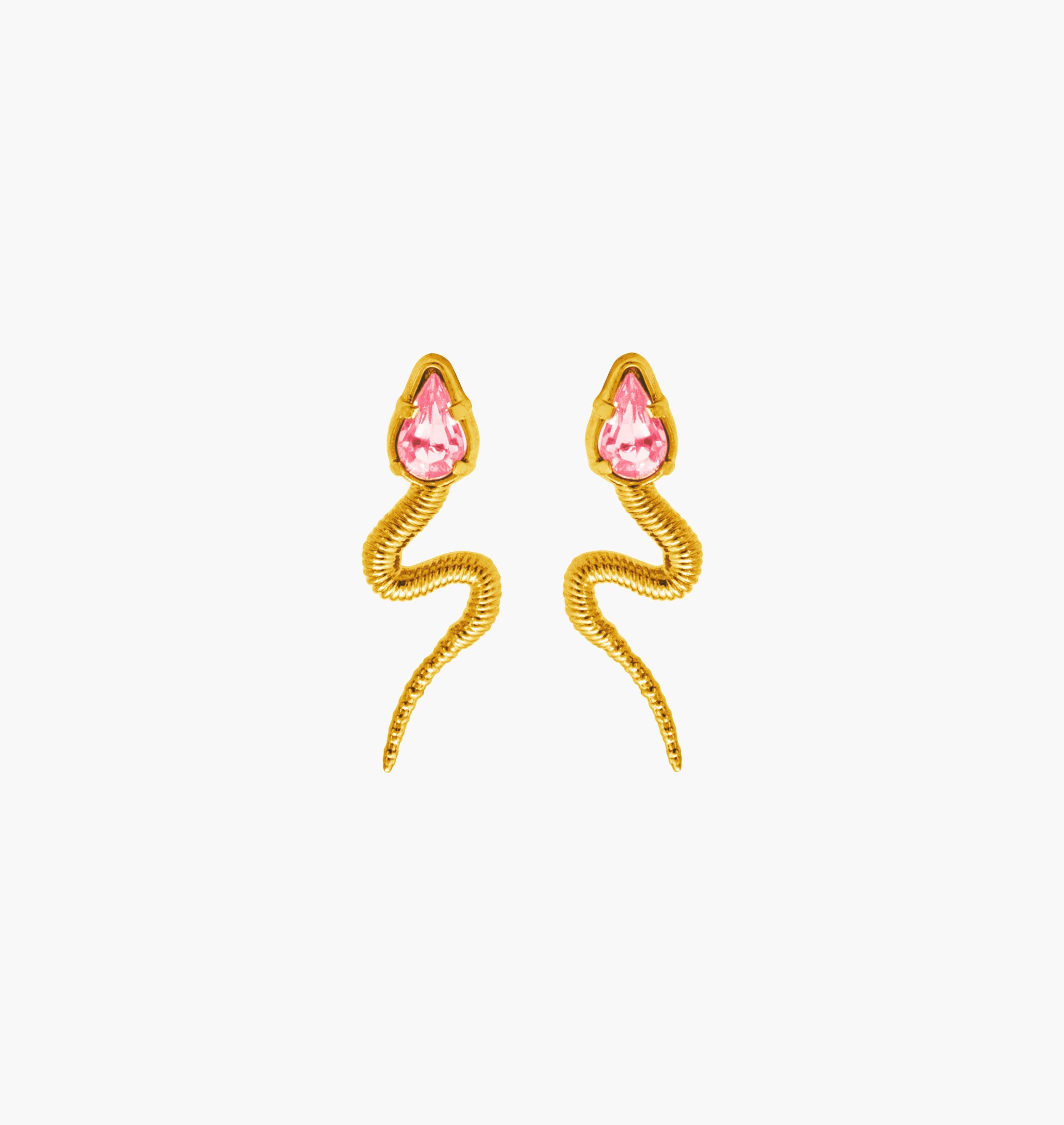 Gold on sale flamingo earrings