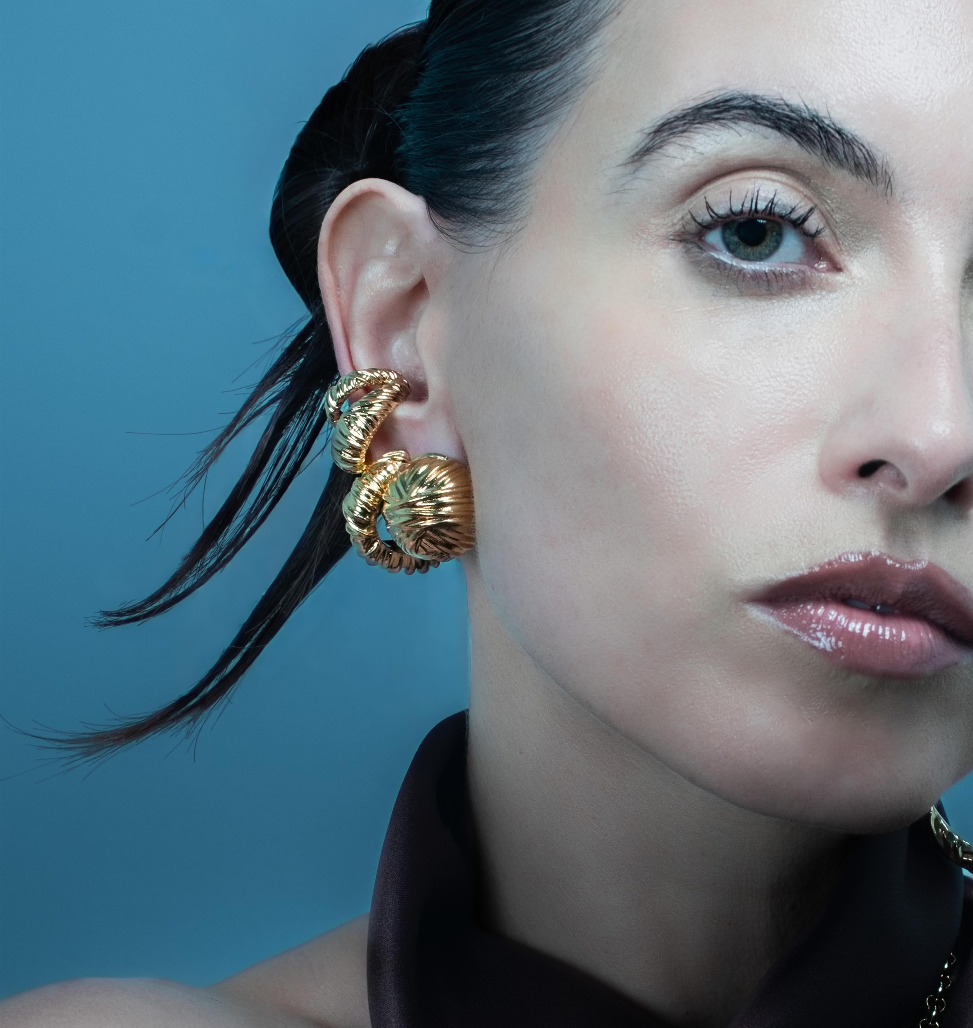 Earcuff DOUBLE TWYST Gold