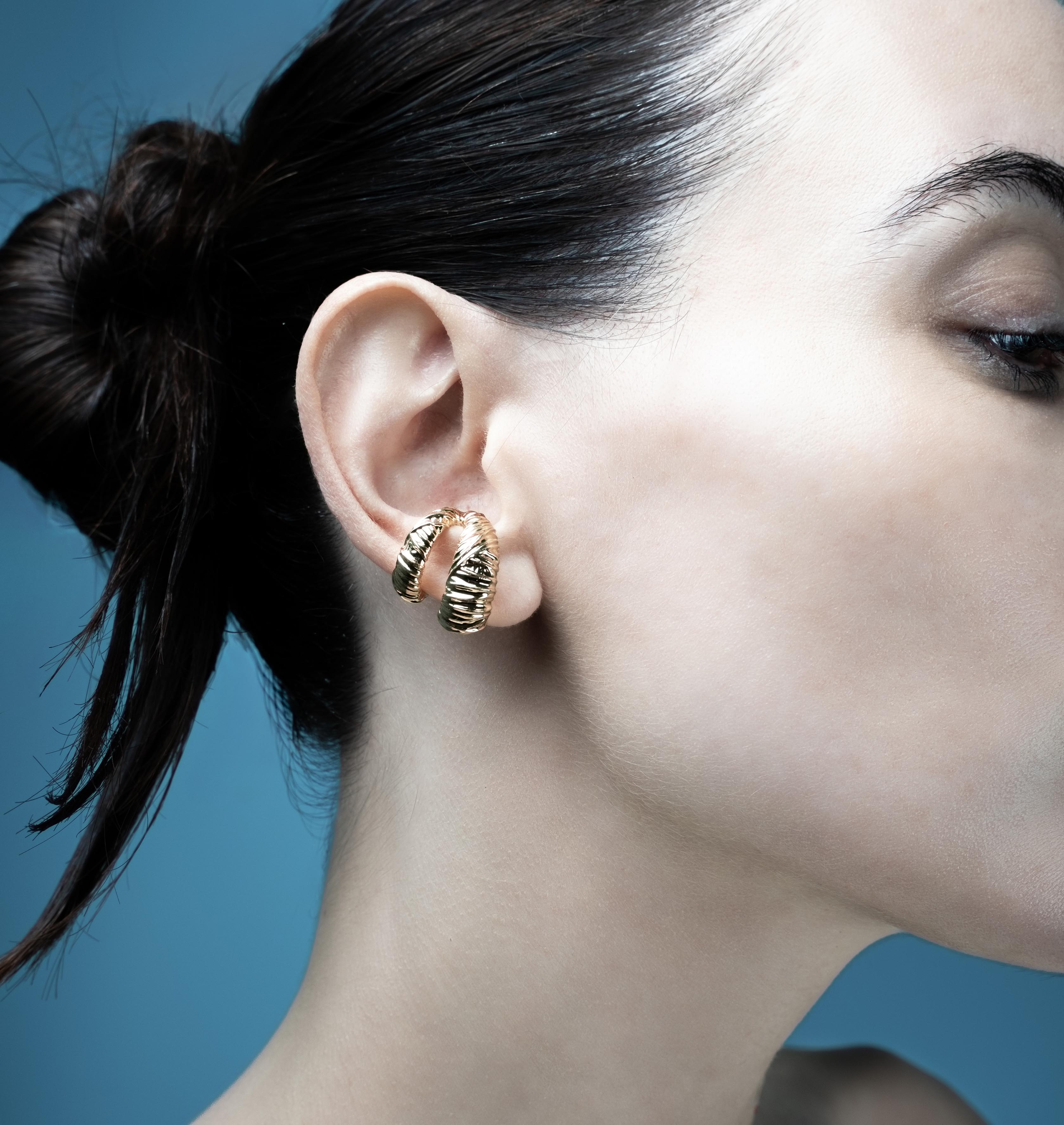 Earcuff DOUBLE TWYST Gold