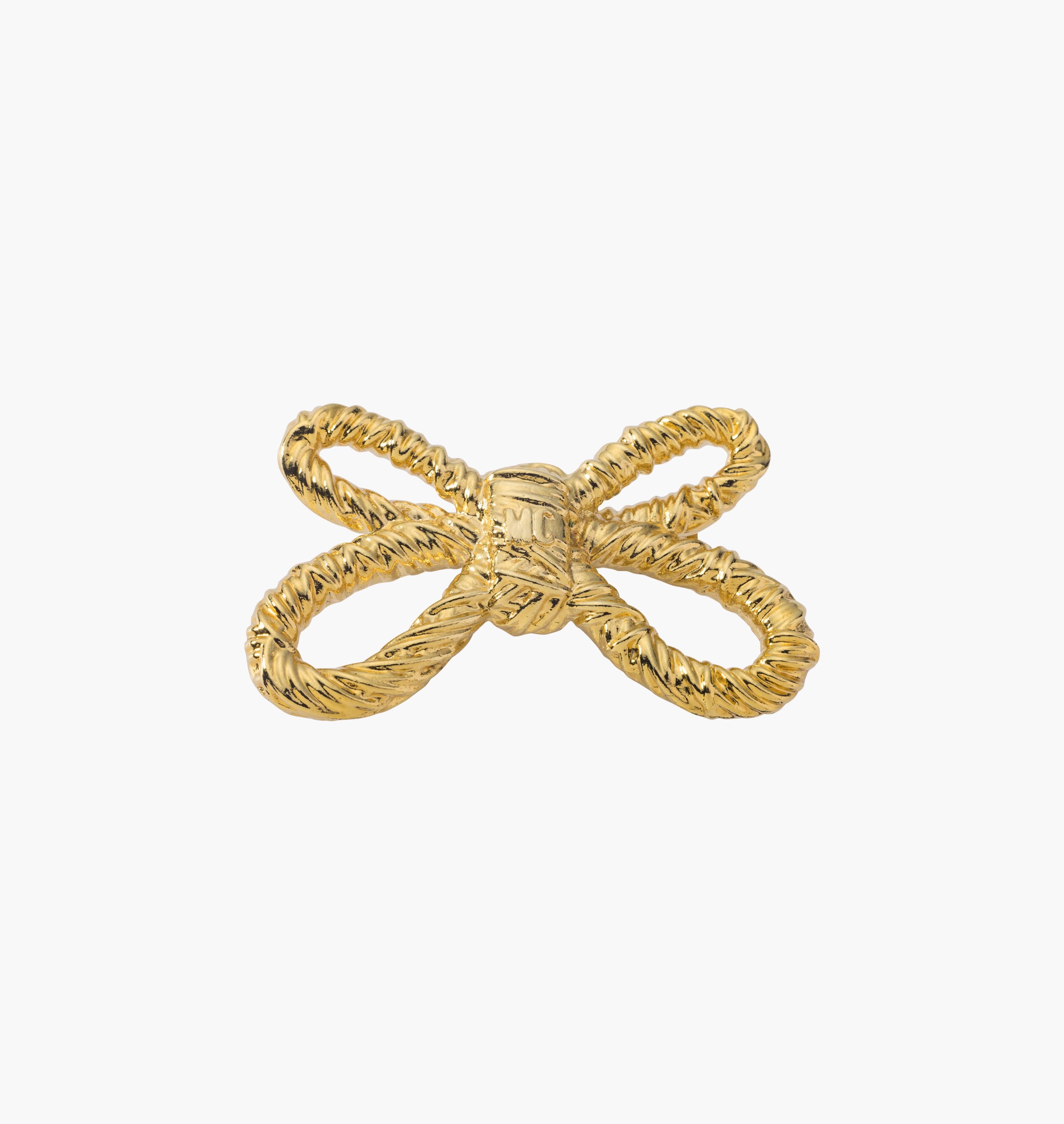 Brooch BOW TWYST Gold