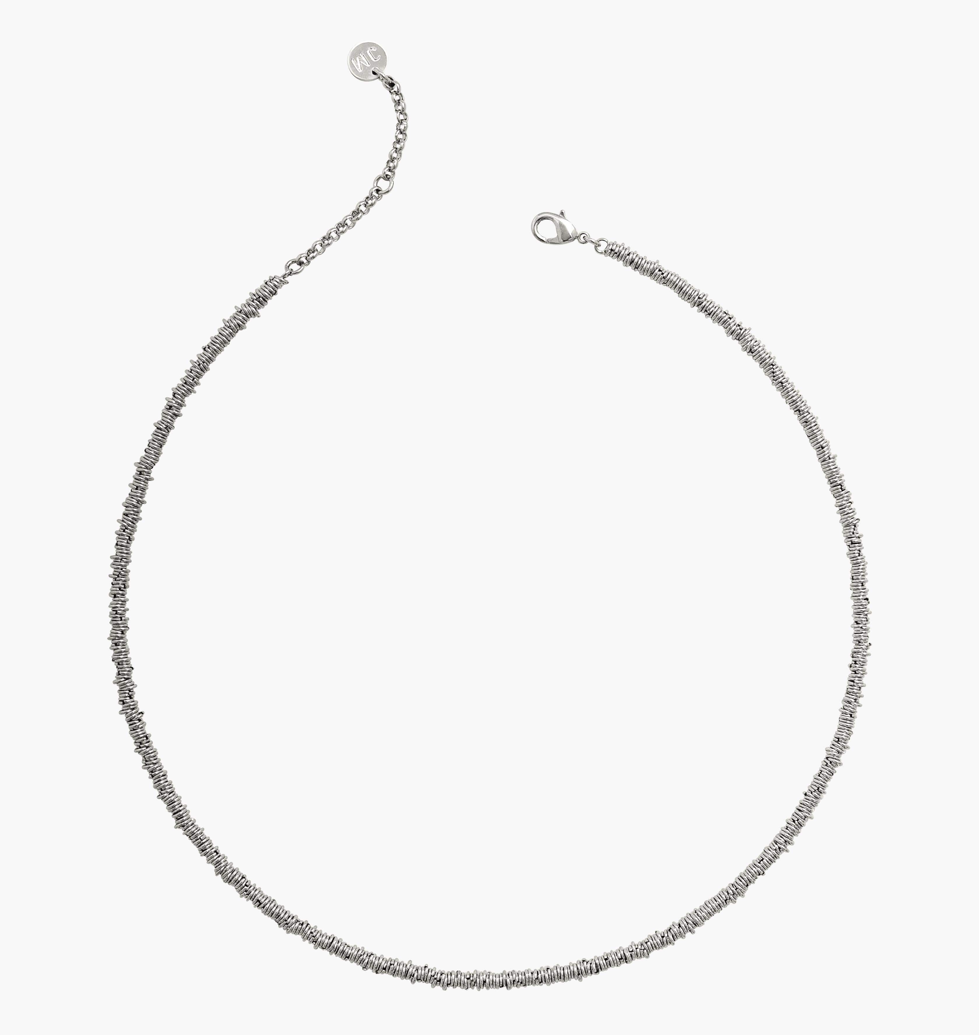 18 INCH STERLING SILVER PALLADIUM PLATED LIGHT CURB CHAIN-CH