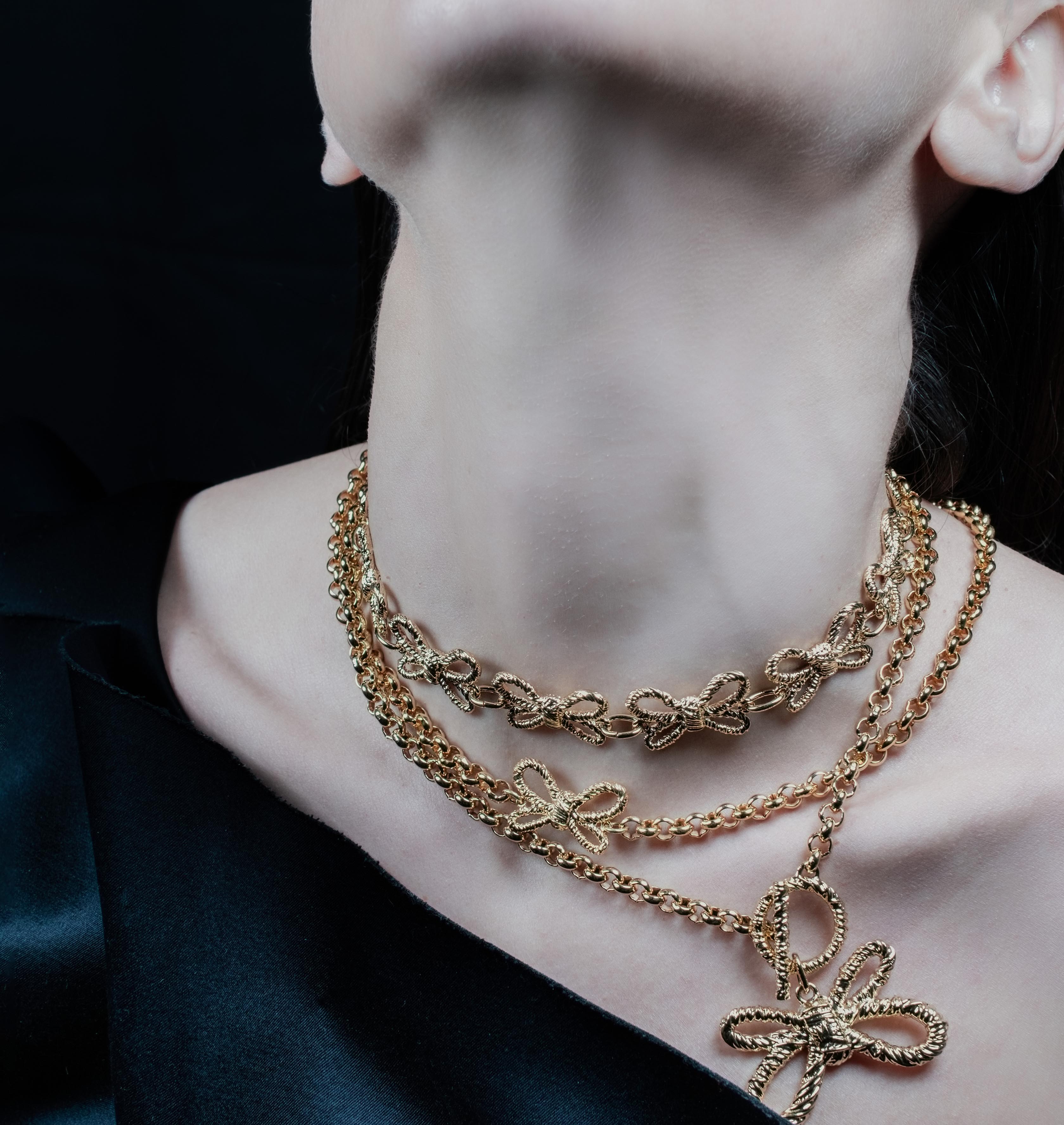 Necklace BOW TWYST Gold