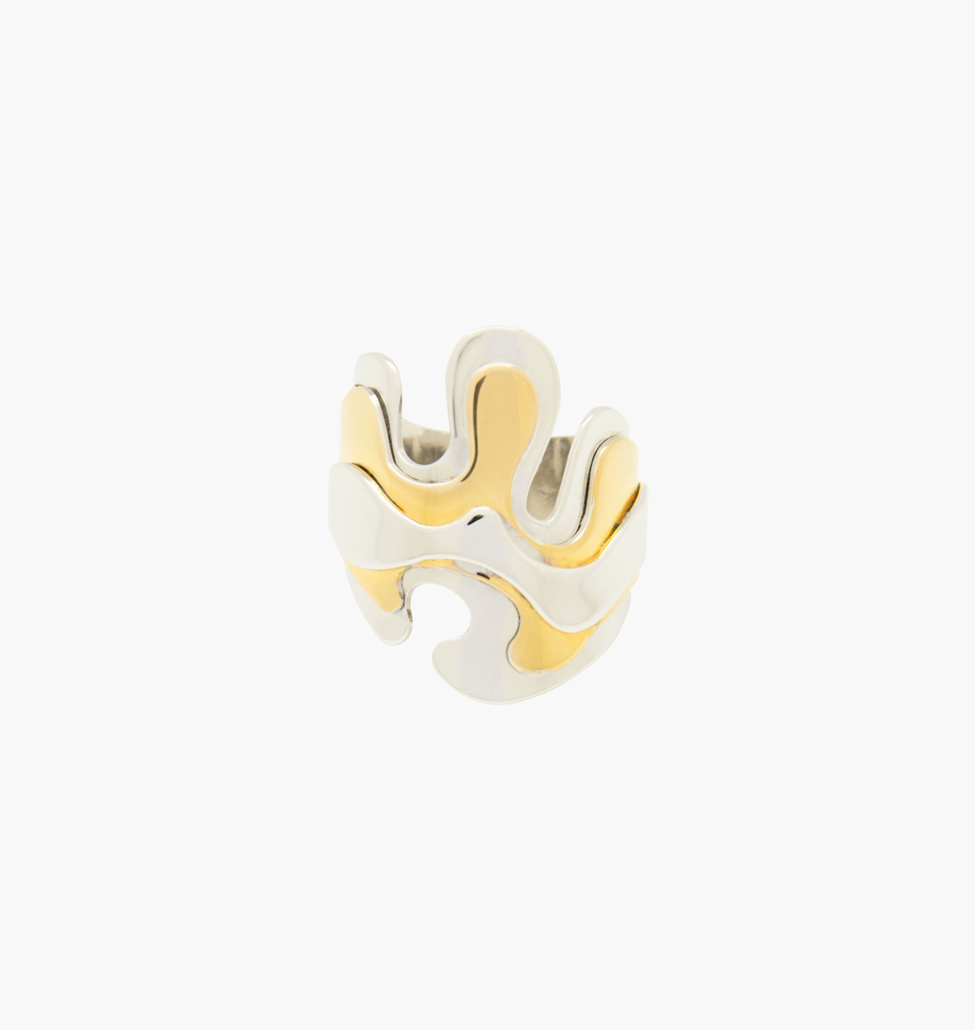 Ring FLUIDE Gold and Silver - shop.mouttoncollet.com